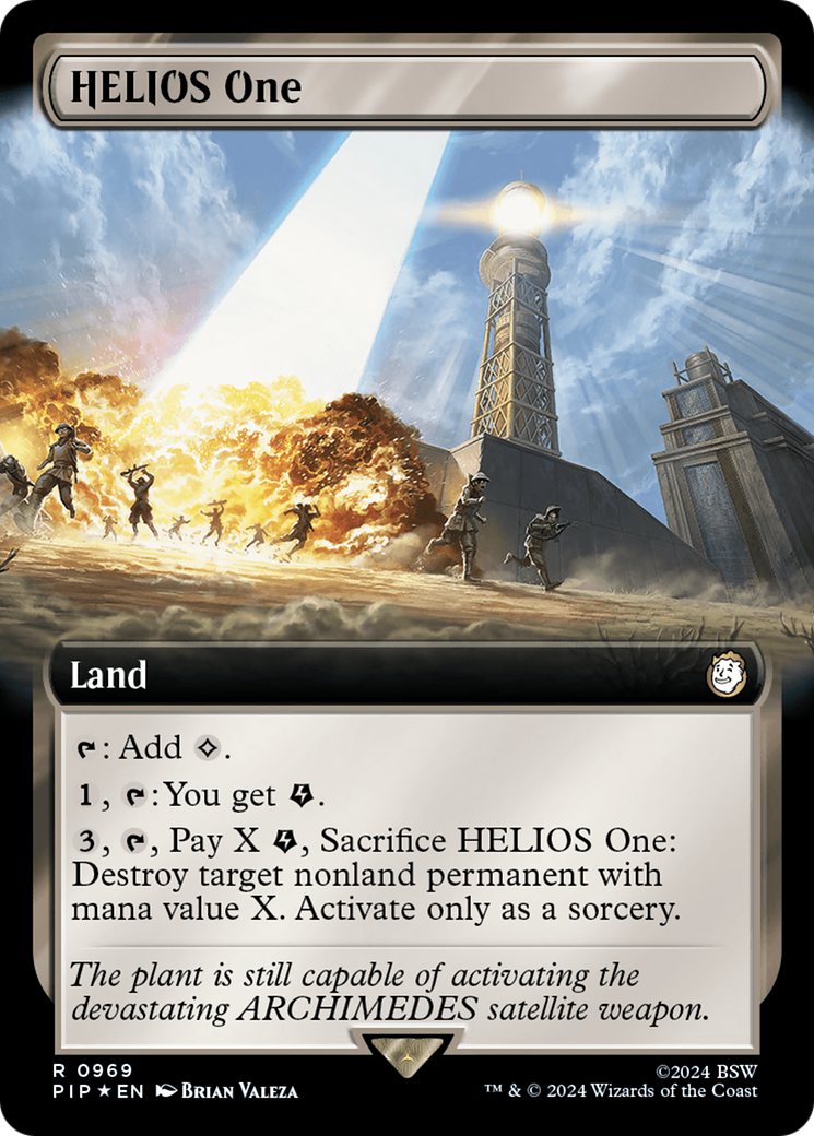 HELIOS One (Extended Art) (Surge Foil) (PIP-969) - Fallout: (Extended Art) Foil