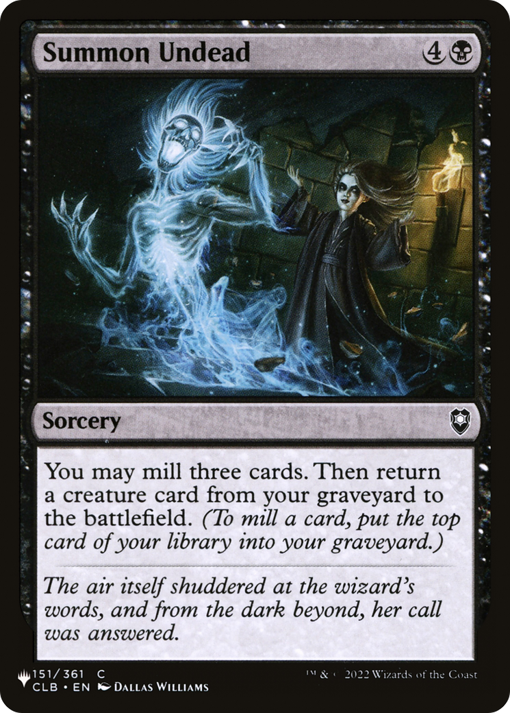 Summon Undead (LIST-151/361) - The List
