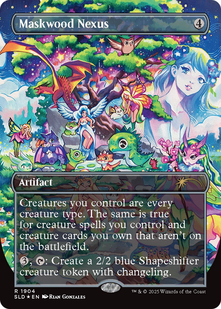 Maskwood Nexus (Double Rainbow Foil) (SLD-1904) - Secret Lair Drop (Borderless) Foil