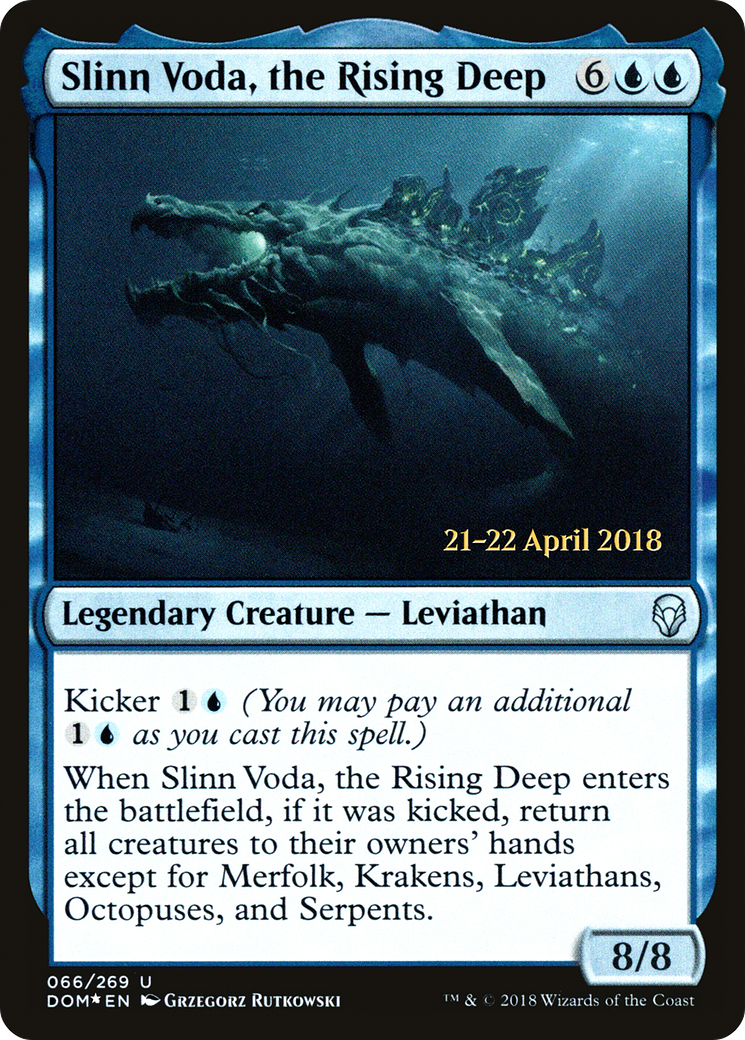 Slinn Voda, the Rising Deep (PRE-066) - Dominaria Promos Foil