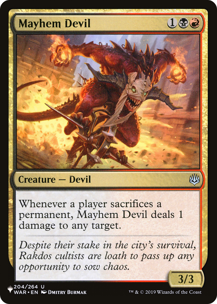 Mayhem Devil (LIST-204/264) - The List
