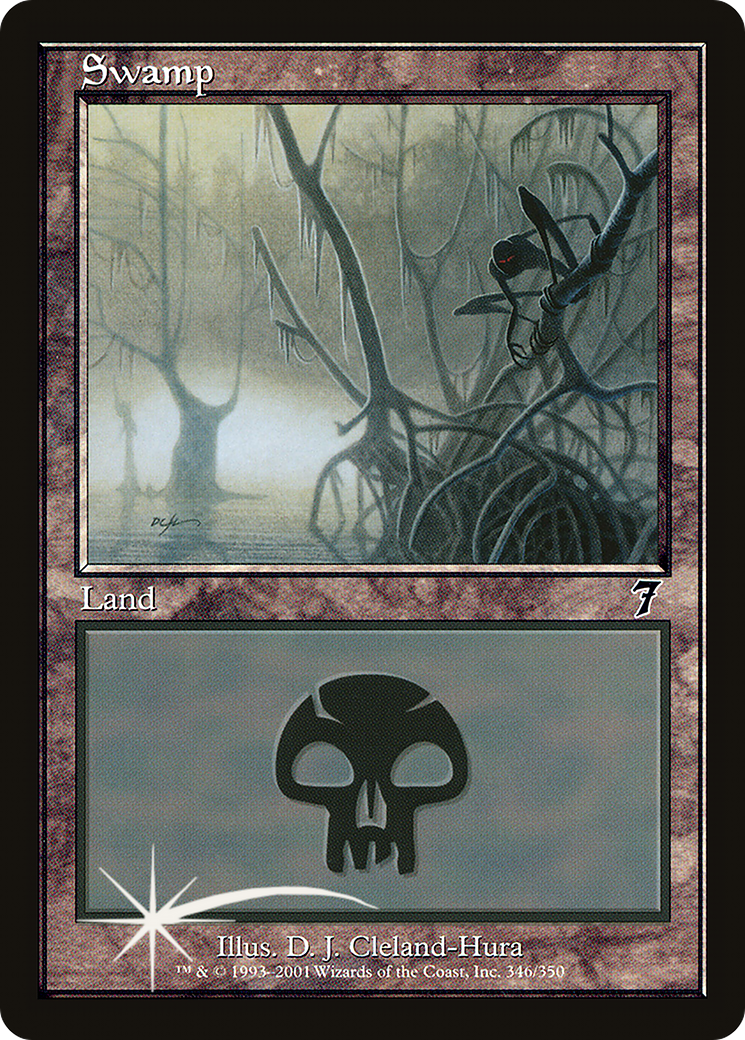Swamp (346) (7ED-346) - 7th Edition Foil