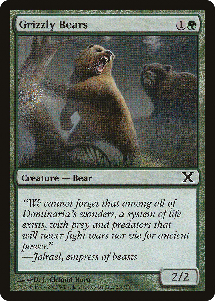 Grizzly Bears (10E-268) - Tenth Edition Foil