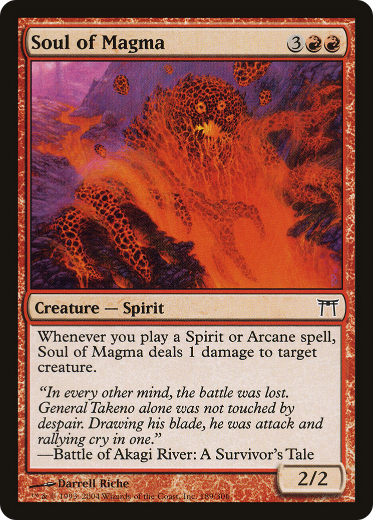 Soul of Magma (CHK-189) - Champions of Kamigawa Foil