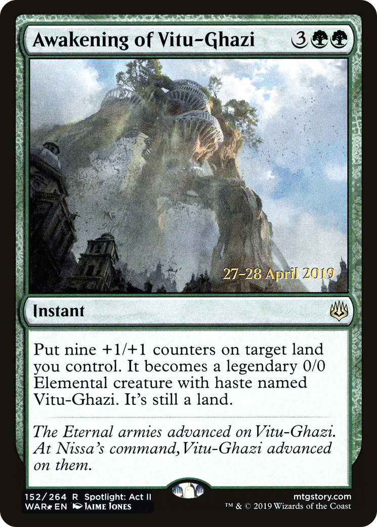 Awakening of Vitu-Ghazi (PRE-152) - War of the Spark Promos Foil