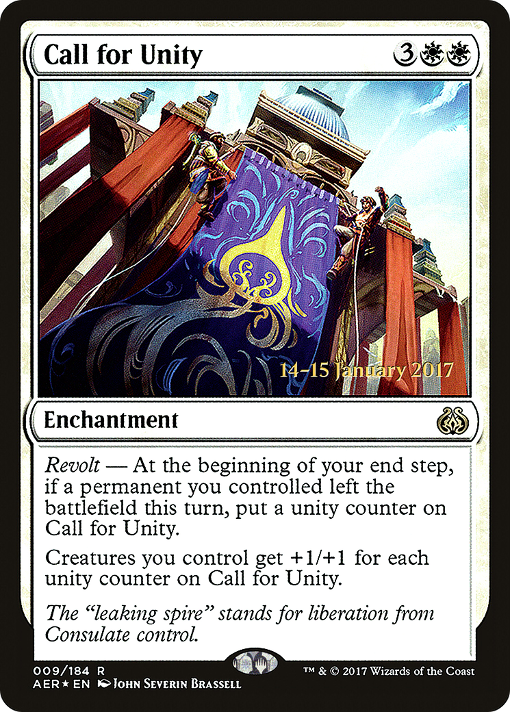 Call for Unity (PRE-009) - Aether Revolt Promos Foil