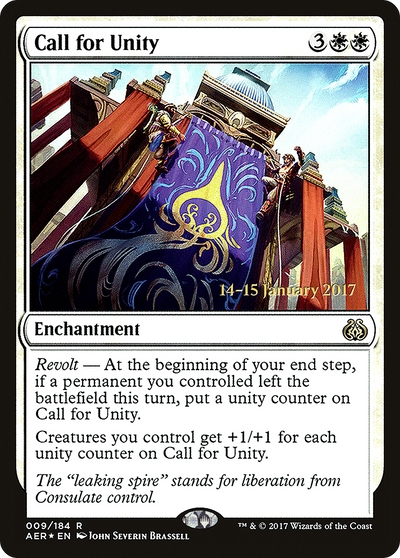 Call for Unity (PRE-009) - Aether Revolt Promos Foil