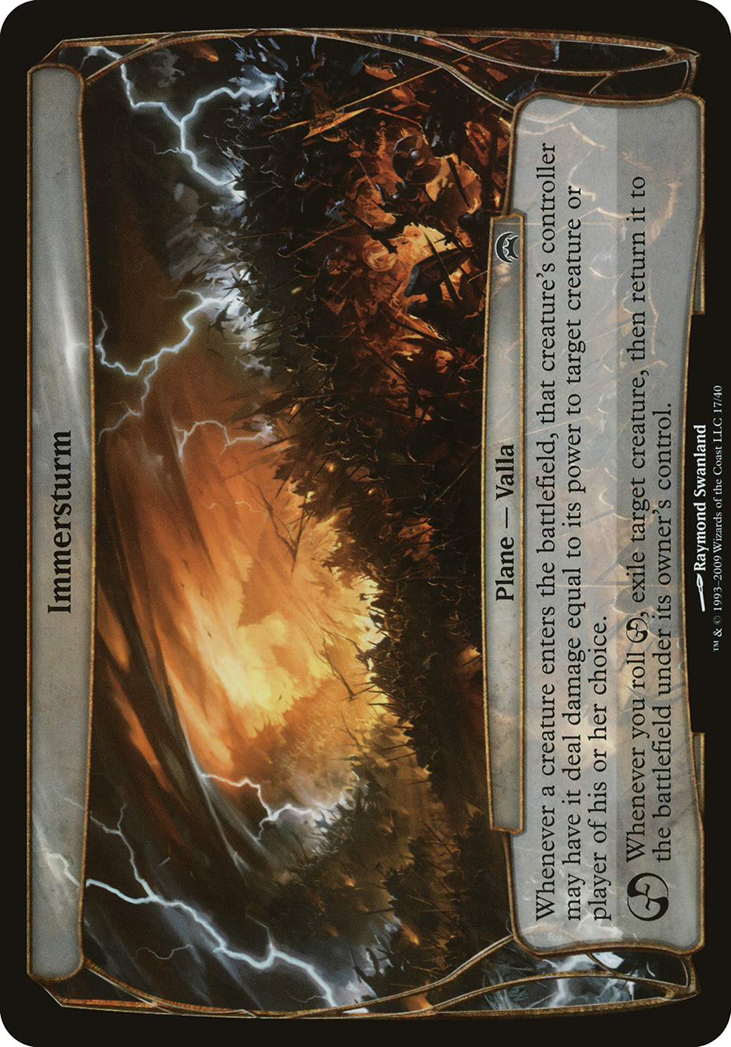Immersturm (Planechase) (OVER-) - Planechase Planes