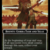 Bounty: Gorra Tash and Silas // Wanted! (TOTC-032) - Outlaws of Thunder Junction Commander Tokens