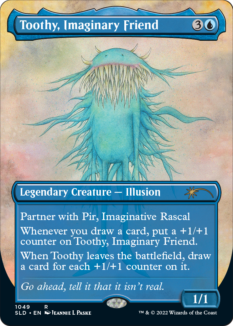 Toothy, Imaginary Friend (Borderless) (SLD-1049) - Secret Lair Drop (Borderless)