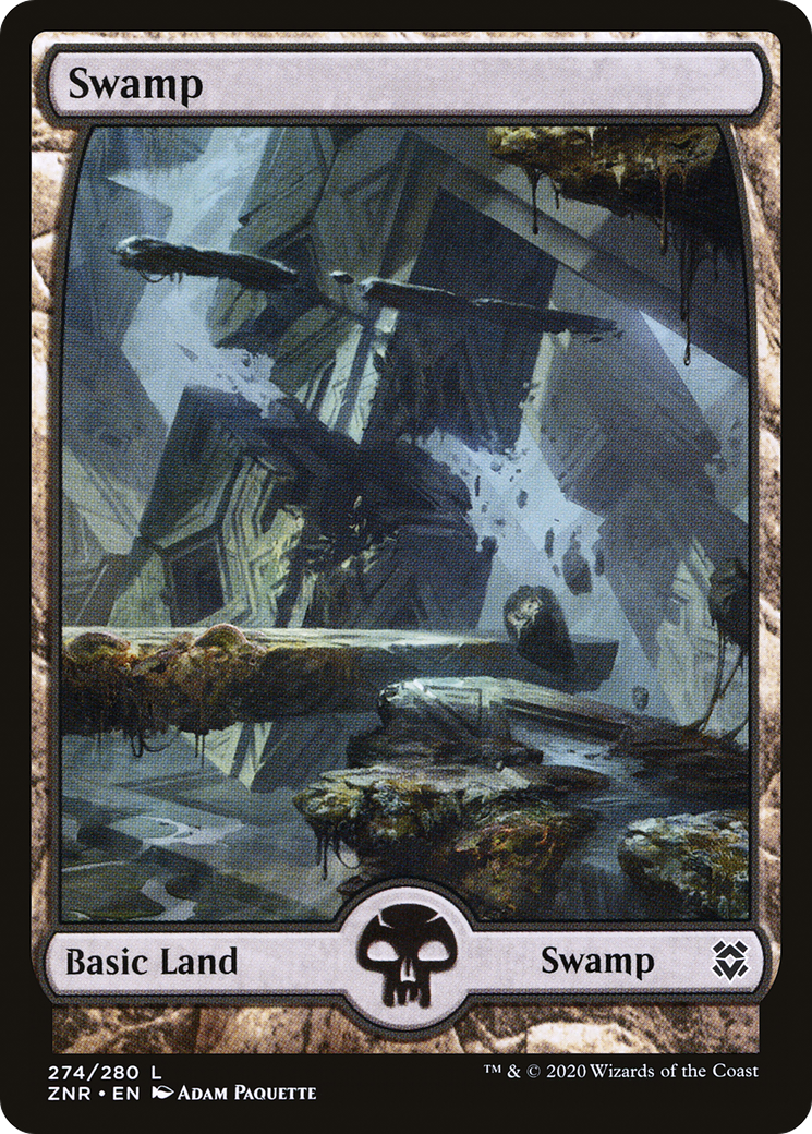 Swamp (274) - Full Art (ZNR-274) - Zendikar Rising