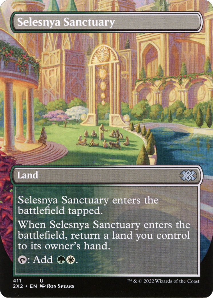 Selesnya Sanctuary (Borderless) (2X2-411) - Double Masters 2022 (Borderless)