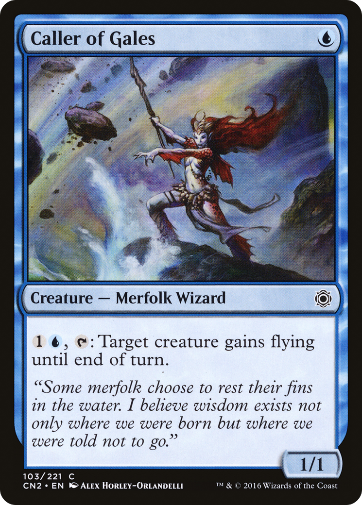 Caller of Gales (CN2-103) - Conspiracy: Take the Crown Foil