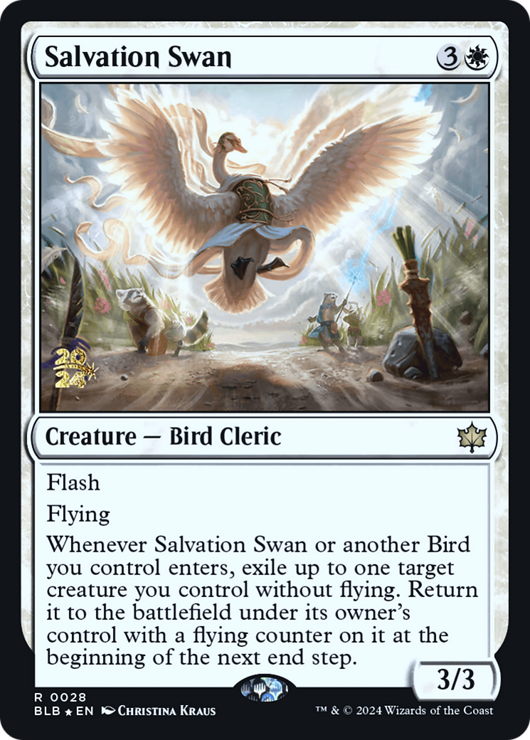 Salvation Swan (PRE-028) - Bloomburrow Promos Foil