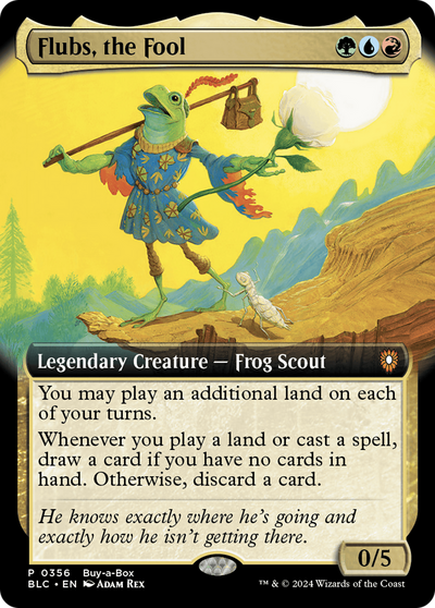 Flubs, the Fool (Extended Art) (BABP-356) - Bloomburrow Commander: (Extended Art)