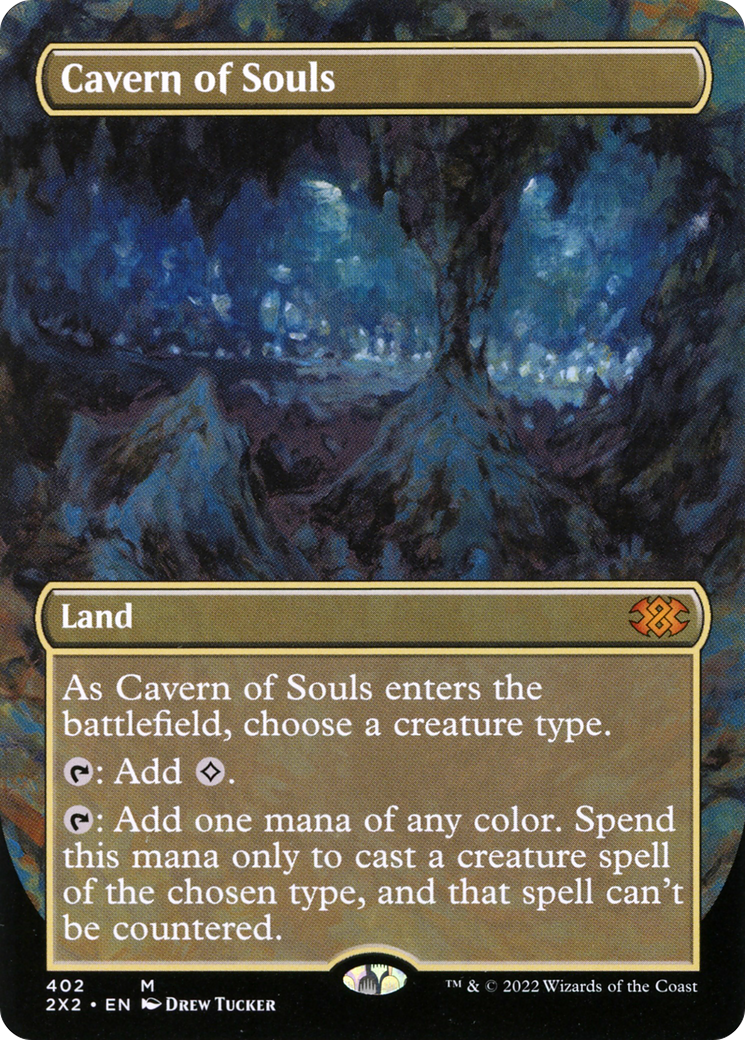 Cavern of Souls (Borderless) (2X2-402) - Double Masters 2022 (Borderless) Foil