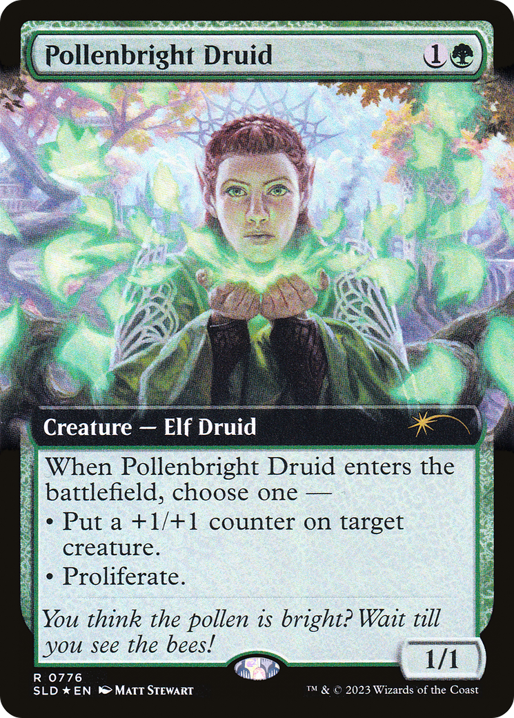Pollenbright Druid (Extended Art) (SLD-776) - Secret Lair Drop: (Extended Art) Foil