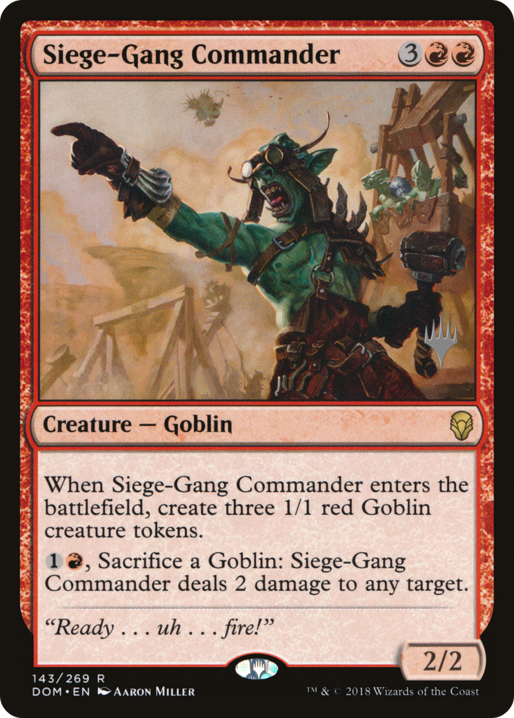 Siege-Gang Commander (PPM20-143) - Dominaria Promos