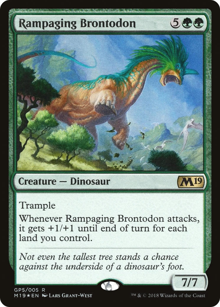 Rampaging Brontodon (2018 Gift Pack) (GBP-GP5) - M19 Gift Pack Foil