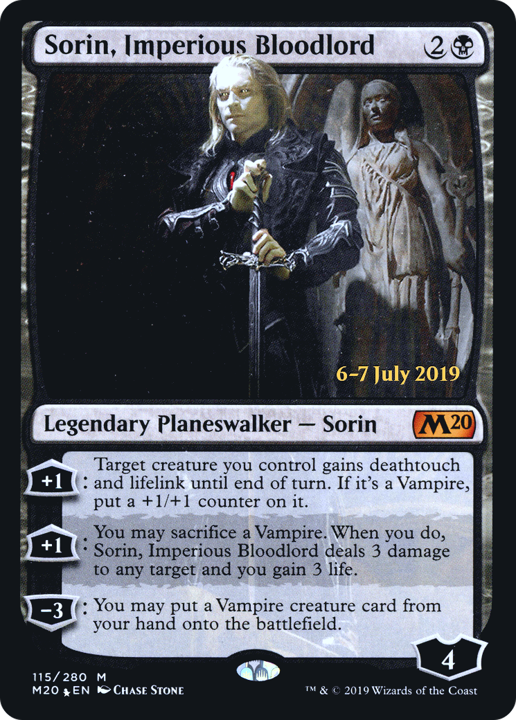 Sorin, Imperious Bloodlord (PRE-115) - Core Set 2020 Promos Foil