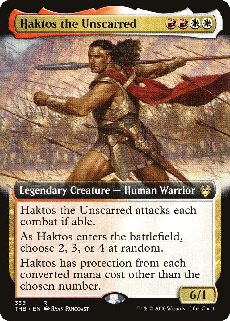 Haktos the Unscarred (Extended Art) (THB-339) - Theros Beyond Death: (Extended Art) Foil
