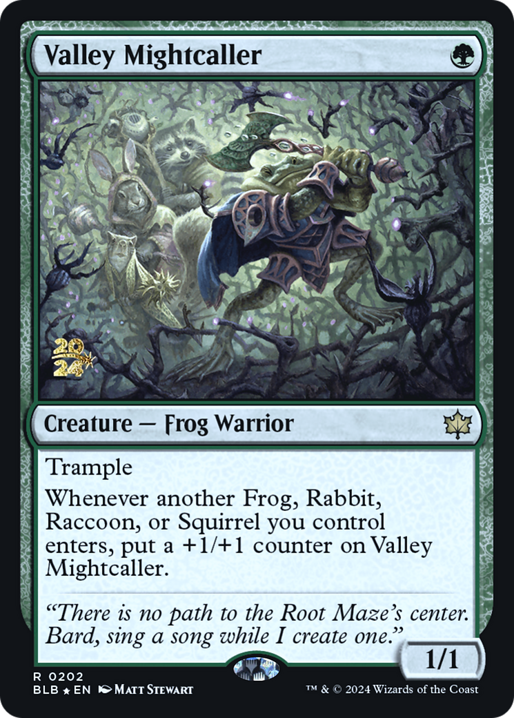 Valley Mightcaller (PRE-202) - Bloomburrow Promos Foil
