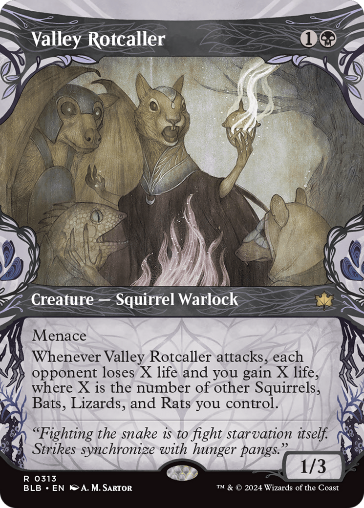 Valley Rotcaller (Showcase) (BLB-313) - Bloomburrow: (Showcase) (Borderless)