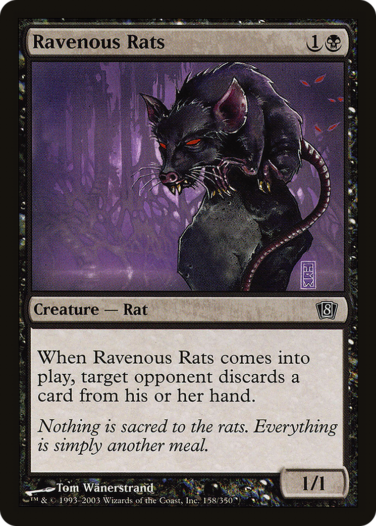 Ravenous Rats (8ED-158) - 8th Edition Foil