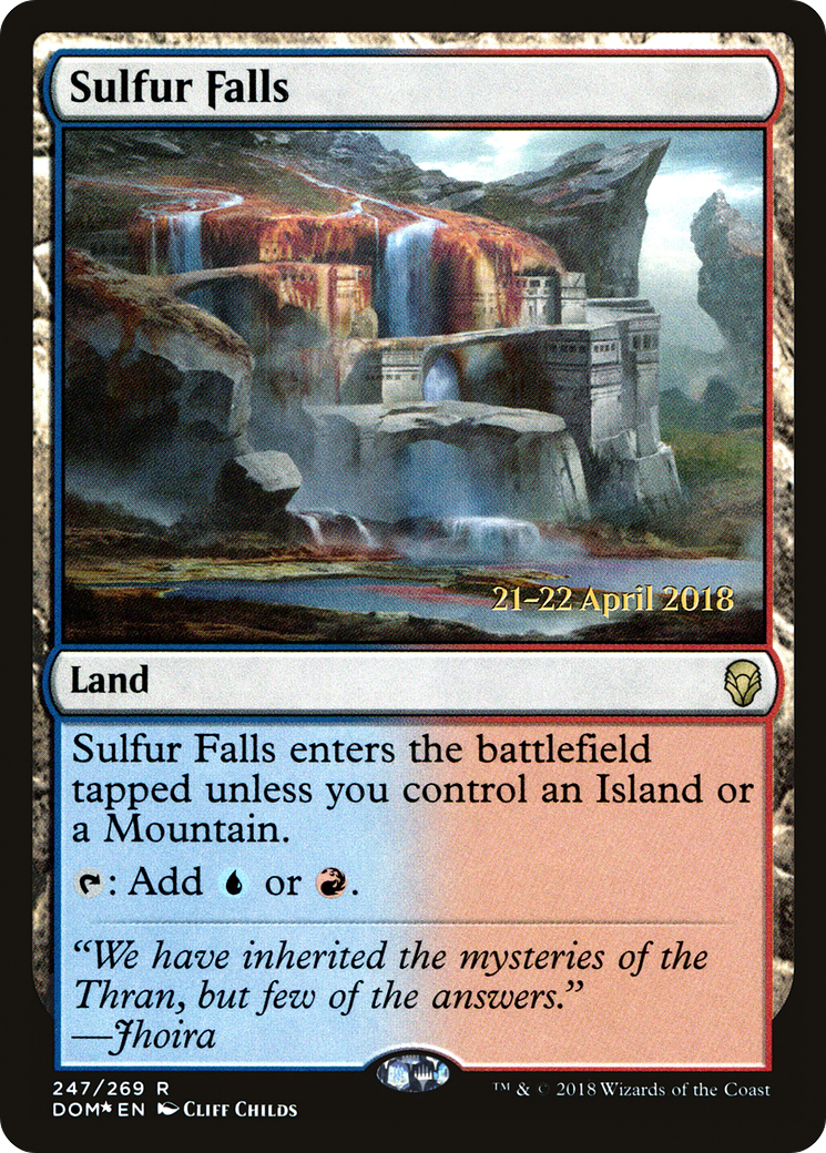 Sulfur Falls (PRE-247) - Dominaria Promos Foil