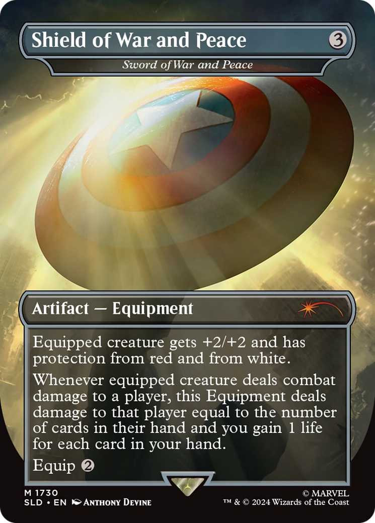 Shield of War and Peace - Sword of War and Peace (SLD-1730) - Secret Lair Drop / Shield of War and Peace (Borderless)