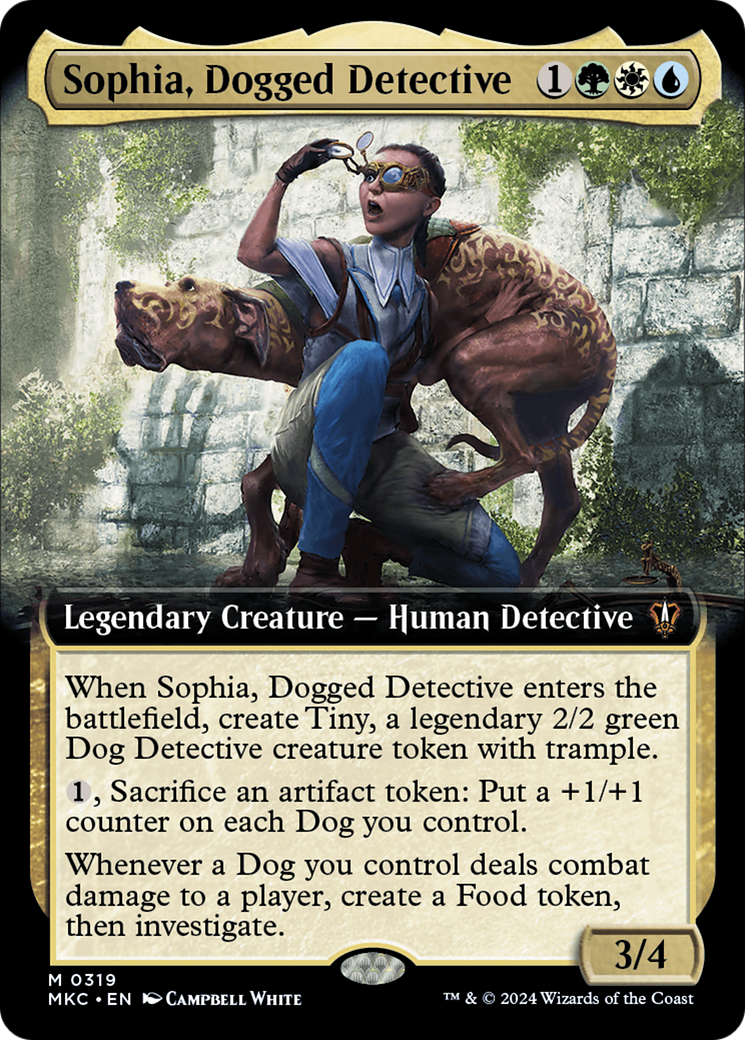 Sophia, Dogged Detective (Extended Art) (MKC-319) - Murders at Karlov Manor Commander: (Extended Art) Foil