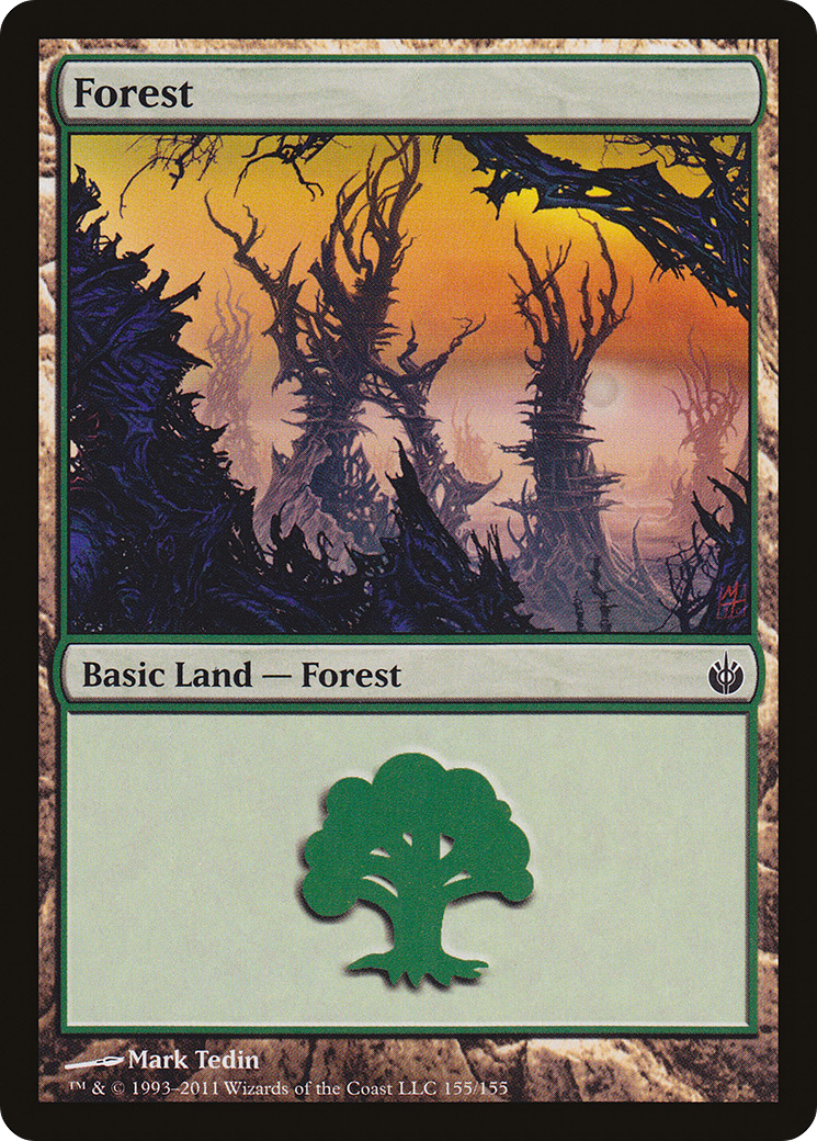 Forest (155) (MBS-155) - Mirrodin Besieged Foil