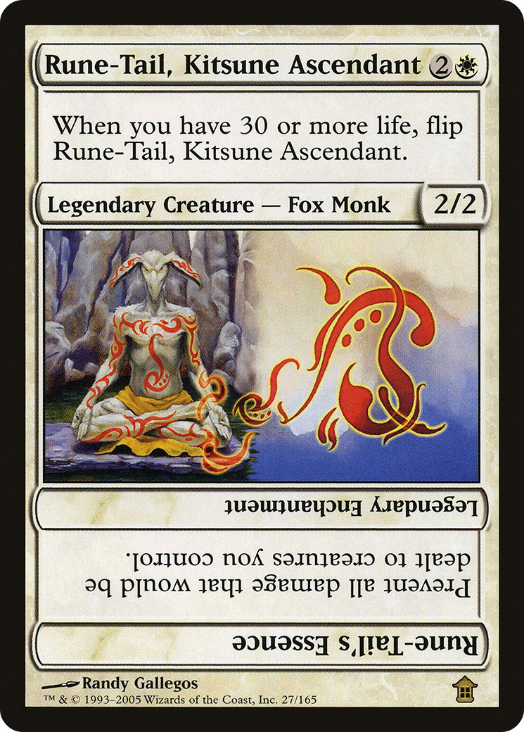 Rune-Tail, Kitsune Ascendant (SOK-027) - Saviors of Kamigawa
