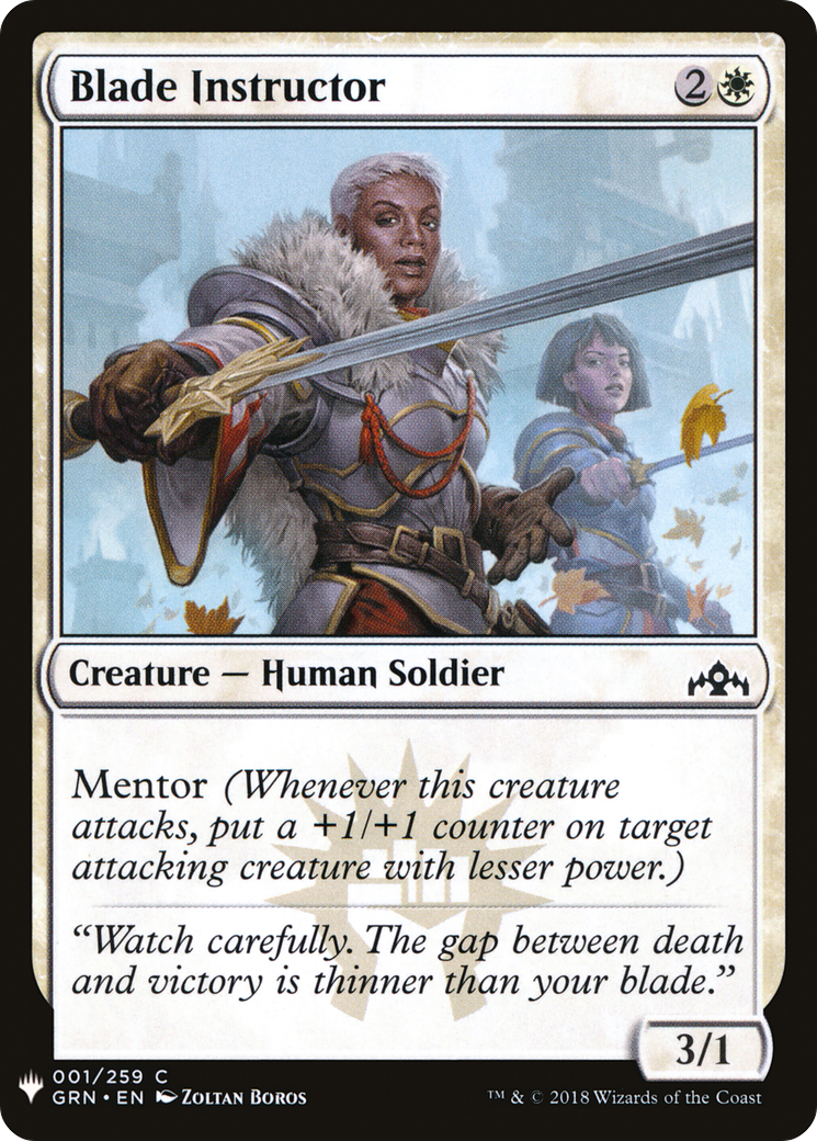 Blade Instructor (LIST-GRN-1) - The List