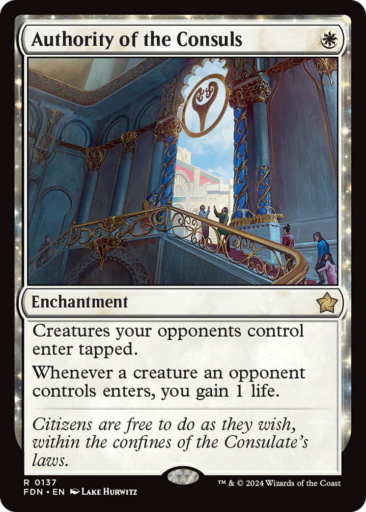 Authority of the Consuls (FDN-137) - Foundations: (enchantment) Foil