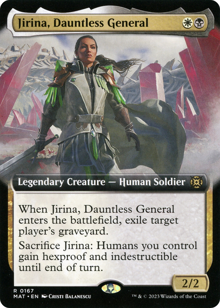 Jirina, Dauntless General (Extended Art) (MAT-167) - March of the Machine: The Aftermath: (Extended Art)