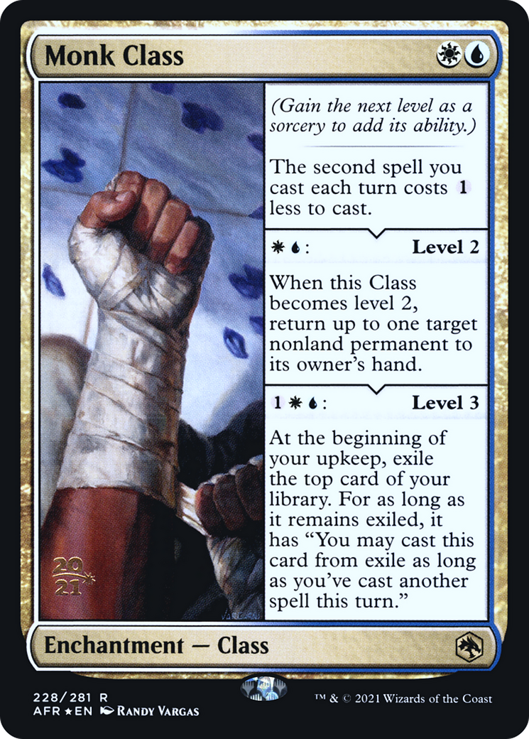 Monk Class (PRE-228) - Adventures in the Forgotten Realms Promos Foil