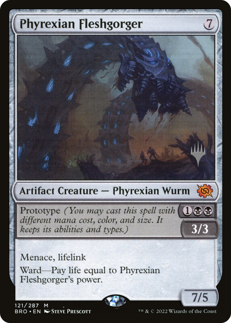 Phyrexian Fleshgorger (PPBRO-121) - The Brothers' War Promos
