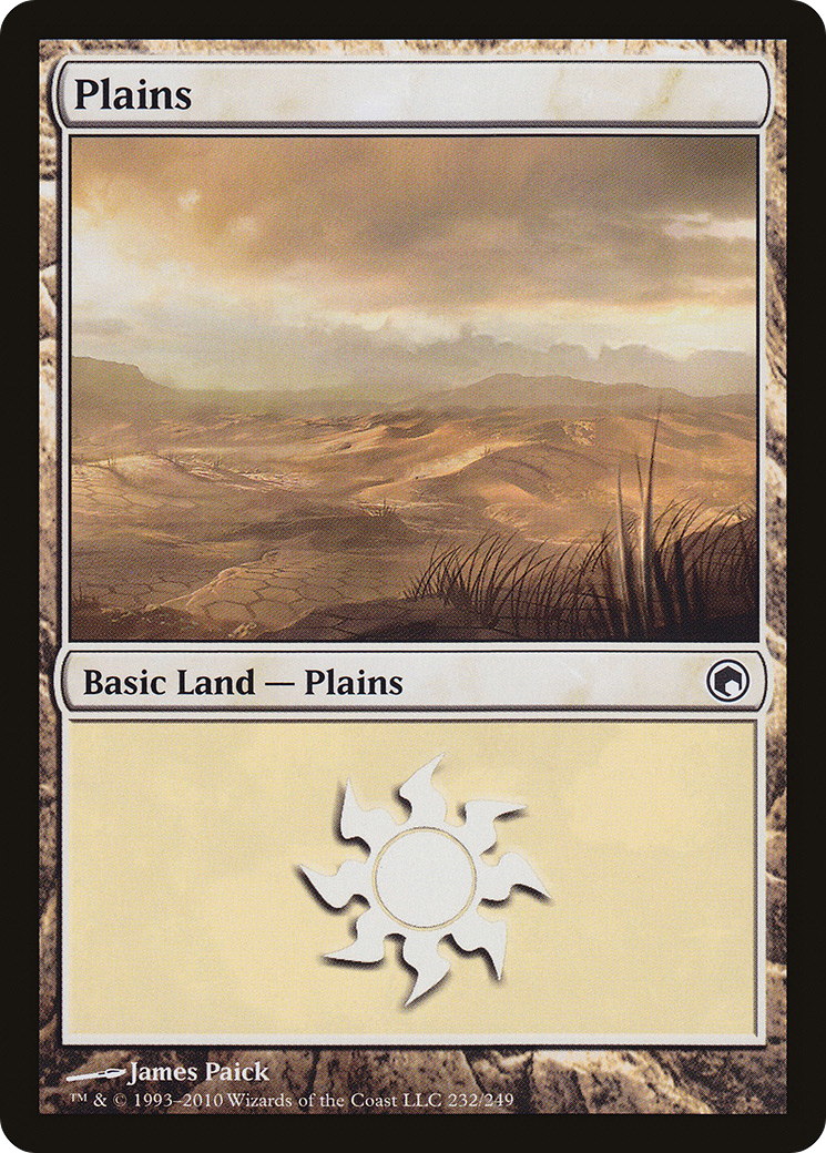 Plains (232) (SOM-232) - Scars of Mirrodin Foil