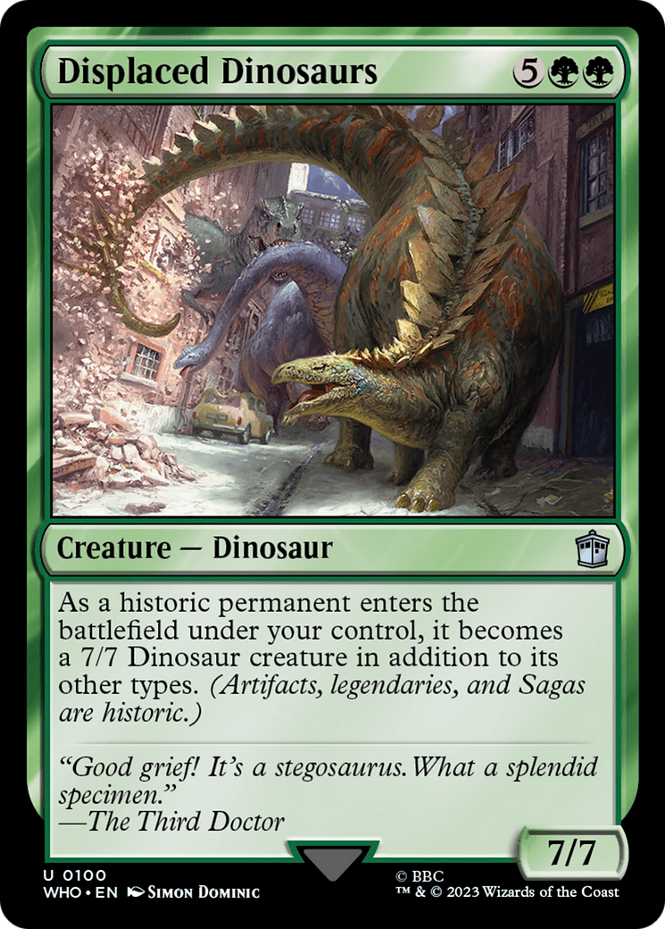 Displaced Dinosaurs (WHO-100) - Doctor Who Foil