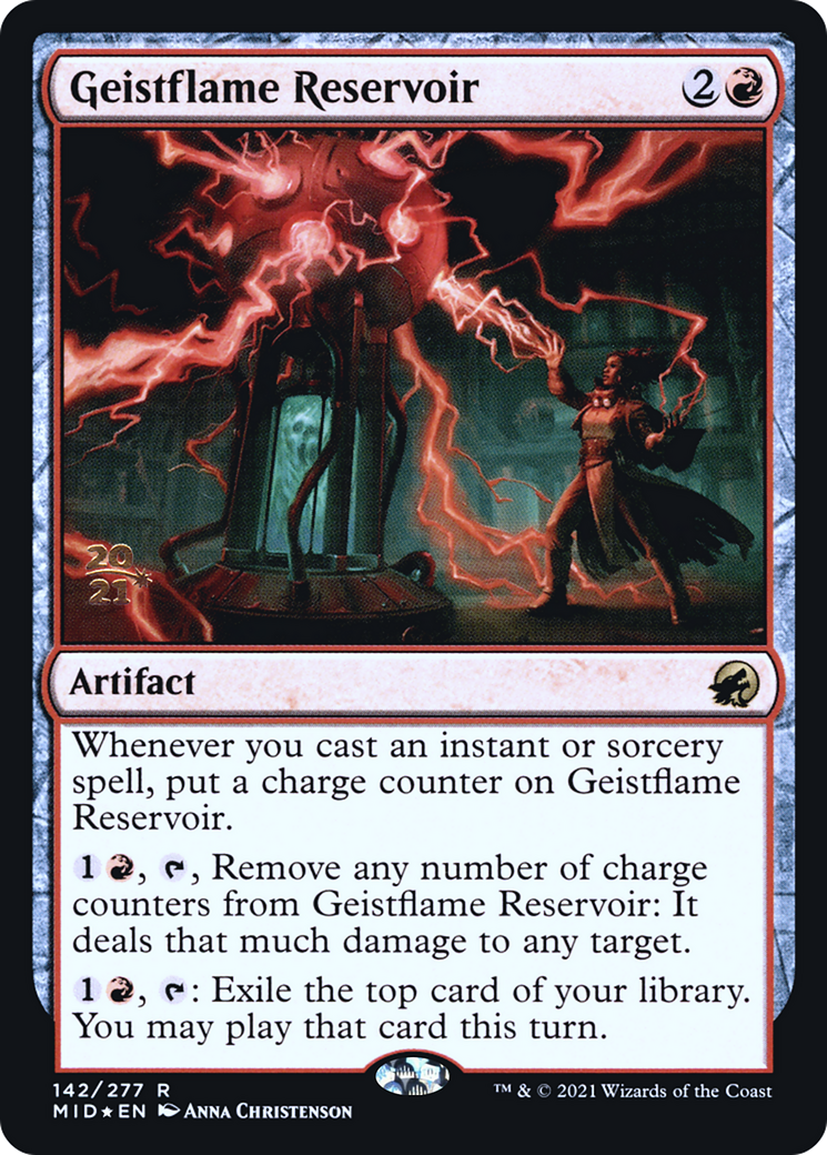Geistflame Reservoir (PRE-142) - Innistrad: Midnight Hunt Promos Foil