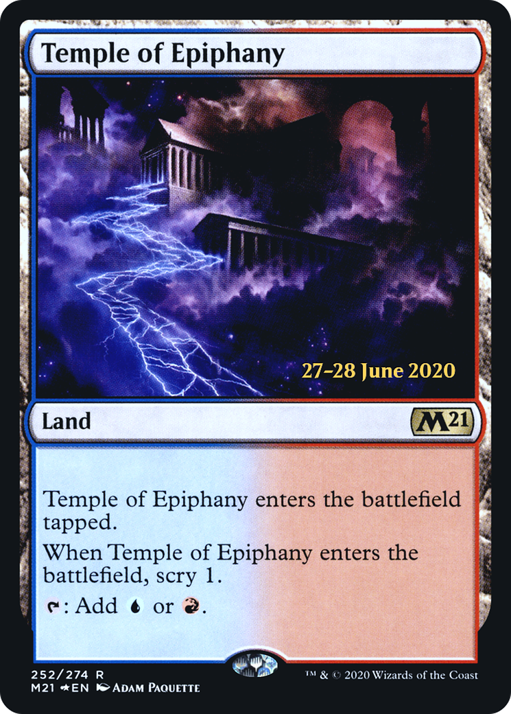 Temple of Epiphany (M21) (PRE-252) - Core Set 2021 Promos Foil