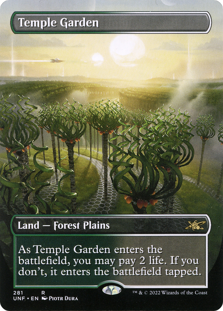Temple Garden (Borderless) (UNF-281) - Unfinity (Borderless) Foil
