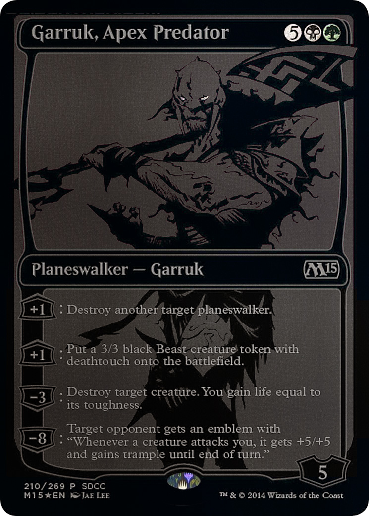 Garruk, Apex Predator (SDCC 2014 Exclusive) (MEDIA-210) - San Diego Comic-Con 2014 Foil