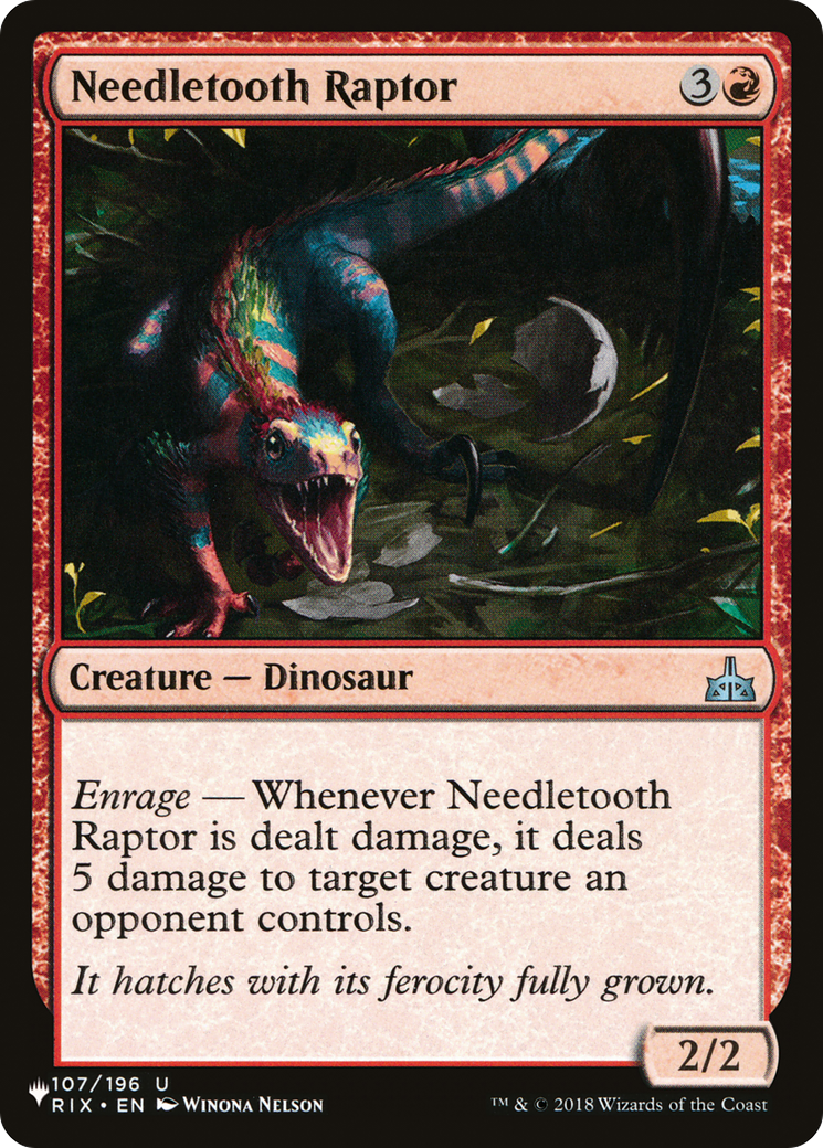Needletooth Raptor (LIST-107/196) - The List