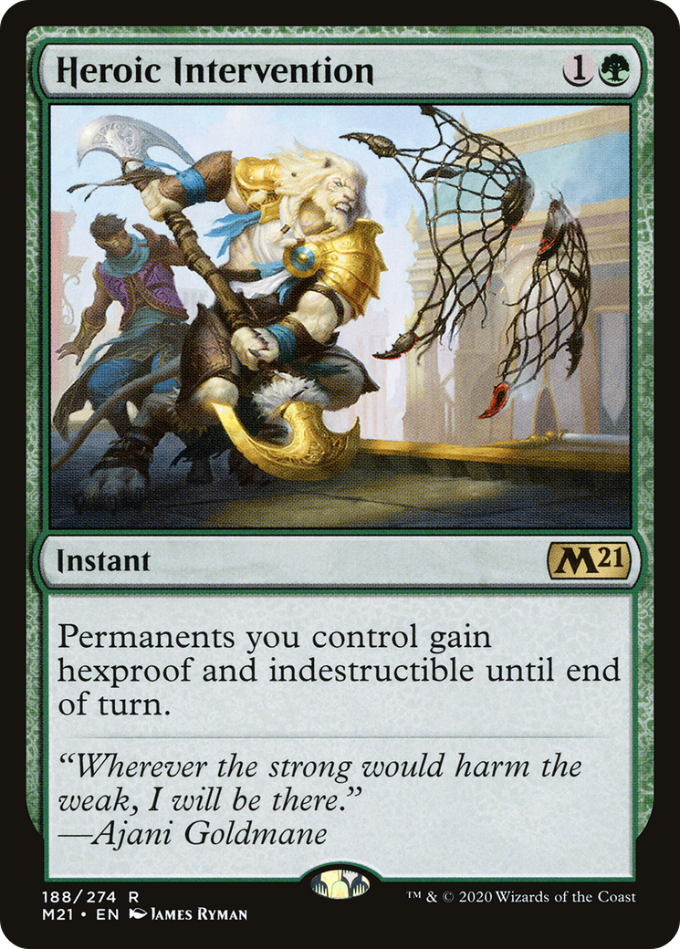 Heroic Intervention (M21-188) - Core Set 2021 Foil