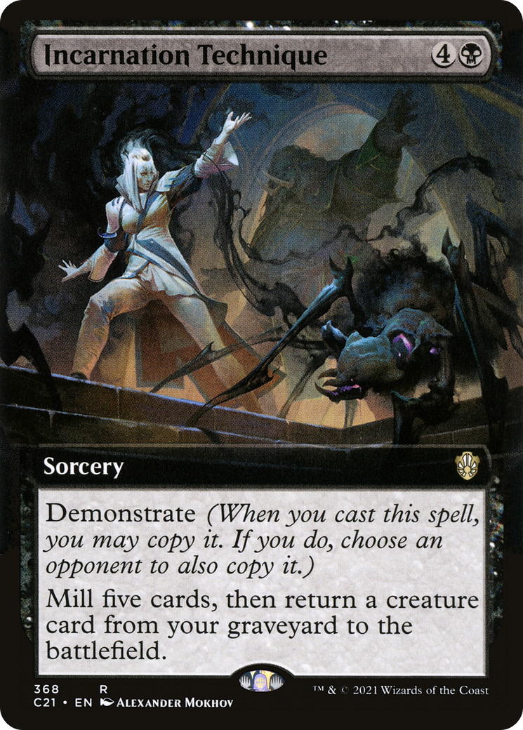Incarnation Technique (Extended Art) (C21-368) - Commander 2021: (Extended Art)