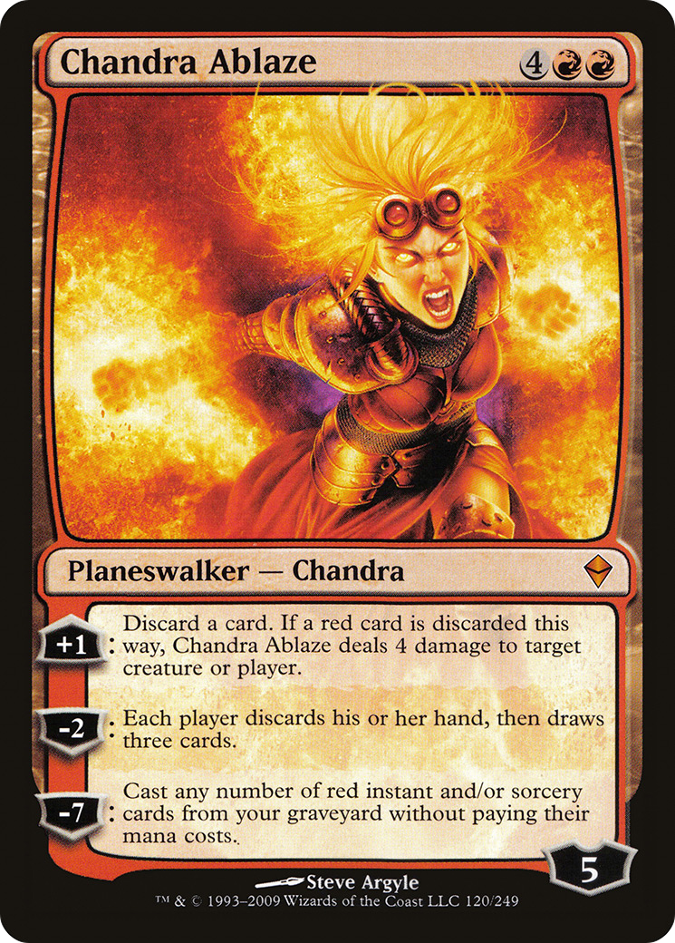 Chandra Ablaze (ZEN-120) - Zendikar
