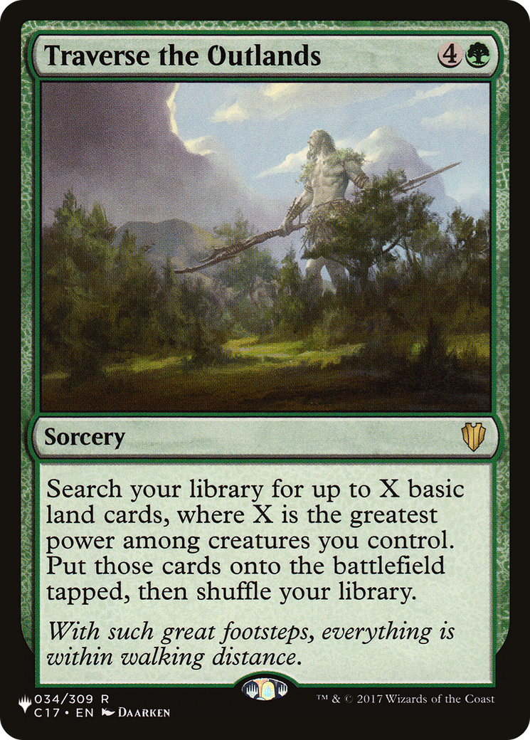 Traverse the Outlands (LIST-034/309) - The List