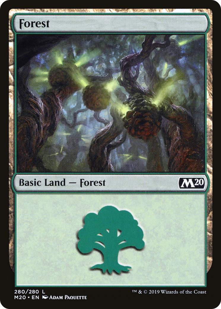 Forest (280) (M20-280) - Core Set 2020 Foil